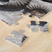 低リヤ数々のスのアンモニア化石 ジグソーパズル (側面)