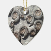 低リヤ数々のスのアンモニア化石 セラミックオーナメント (左)