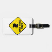 低下くまの用心して下さい。 ユーモアのあるなオーストラリアの伝説 ラゲッジタグ (正面横)
