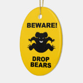 低下くま! セラミックオーナメント (左)