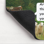 低下のステッチのヒツジのマウスパッド マウスパッド (コーナー)