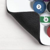 低下の影が付いているビリヤード/玉突の玉: マウスパッド (コーナー)