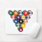 低下の影が付いているビリヤード/玉突の玉: マウスパッド (マウス)