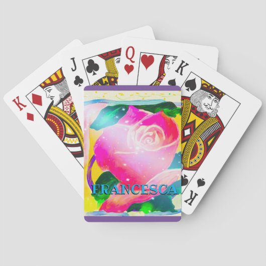 低下の影、星のビームとのあなたの名前は上がりました、 トランプ (裏面)