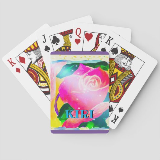 低下の影、星のビームとのあなたの名前は上がりました、 トランプ (裏面)