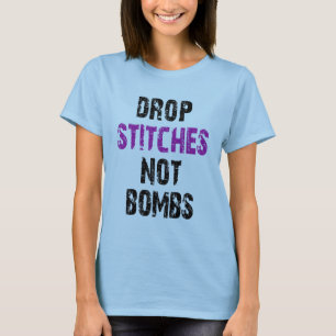 低下はない爆弾をステッチします Tシャツ