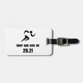 低下はマラソンを与えます ラゲッジタグ (正面横)