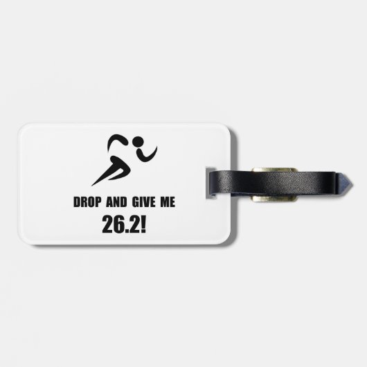 低下はマラソンを与えます ラゲッジタグ (裏面横)