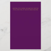 低予算のネ結婚トークピンクフローラ招待状A9 (裏面)