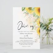 低予算の結婚ヴィンテージ素朴黄色ひまわり (スタンド正面)