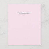 低予算ピンクマグノリアスSage Eucalyptus 結婚の チラシ (裏面)