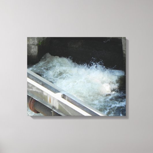 低井管系水力包まれた キャンバスプリント (正面)