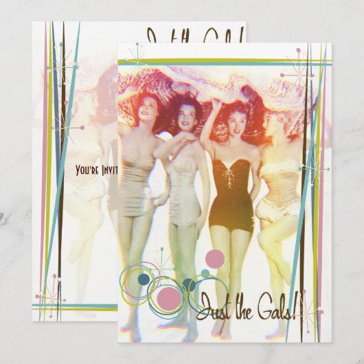低俗なBitsch: ちょうどGals! 招待状 (正面/裏面)