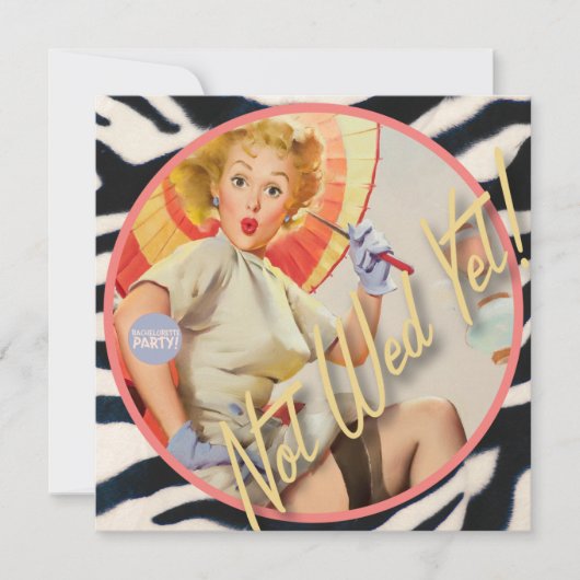 低俗なBitsch: まだ結婚しないため! 招待状 (正面)