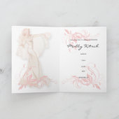 低俗なBitsch: レトロのブライダルシャワー 招待状 (内部)