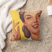 低俗なBitsch: ヴィンテージの主婦のグラフィック クッション (ブランケット)