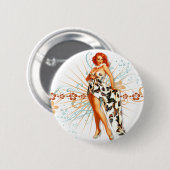 低俗なBitsch: 入れ墨Tiki! 缶バッジ (正面&裏面)