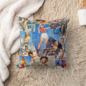 低俗なBitsch: 女性のカーボーイはNo.1及びNO 2をPin持ち上げます クッション (ブランケット)