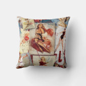 低俗なBitsch: 愛Pinのコラージュ1 クッション (裏面)