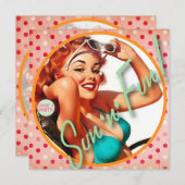 低俗なBitsch: 日曜日「n」のおもしろい 招待状 (正面/裏面)