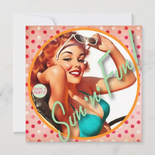 低俗なBitsch: 日曜日「n」のおもしろい 招待状 (正面)