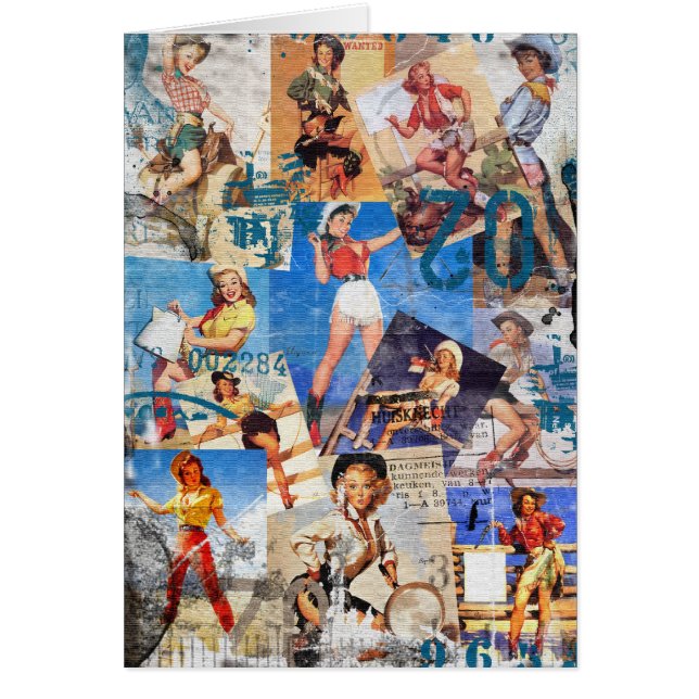 低俗なBitsch: 破壊された女性のカーボーイPin No.1 (正面)