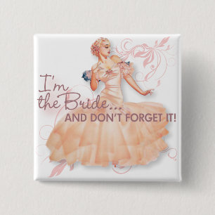 低俗なBitsch: 私は花嫁です! 缶バッジ