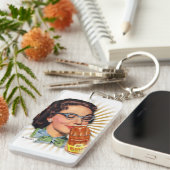 低俗なBitsch: 駄作の肉体から脱離した女性 キーホルダー (正面右)