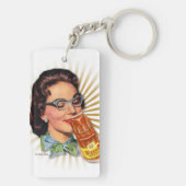 低俗なBitsch: 駄作の肉体から脱離した女性 キーホルダー (裏面)