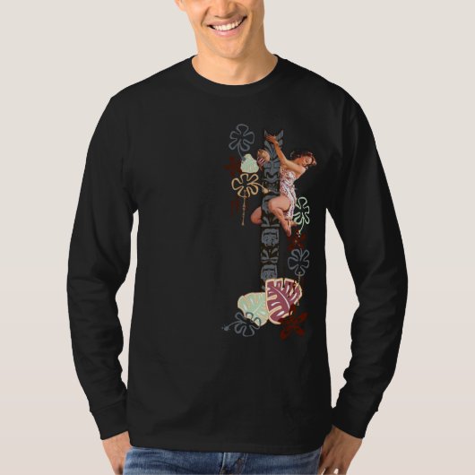 低俗なBitsch: Tikiの木の上! Tシャツ (正面)