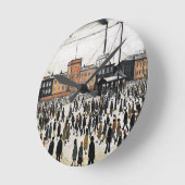 低労働デザイン ラウンド壁時計 (傾斜)