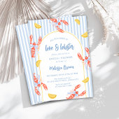 低国シーフードボイルロブスターベーキング招待状 招待状