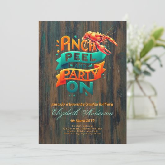 低国産のザリガニのパーティー 招待状 (スタンド正面)