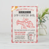 低国産シーフードボイル招待状 招待状 (スタンド正面)