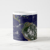 低圧システムを示す全地球。 ジャンボコーヒーマグカップ (正面)