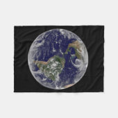 低圧システムを示す全地球。 フリースブランケット (正面(横))