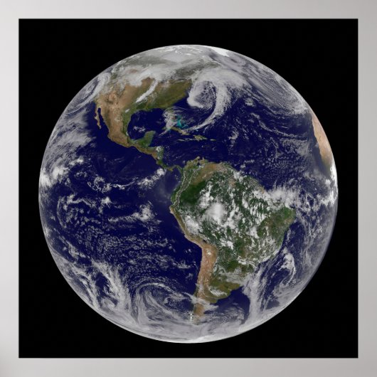 低圧システムを示す全地球。 ポスター (正面)