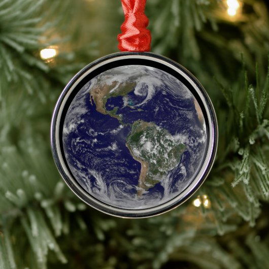 低圧システムを示す全地球。 メタルオーナメント (ツリー)