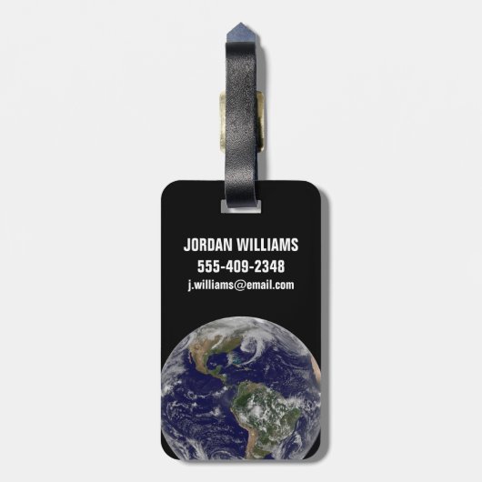 低圧システムを示す全地球。 ラゲッジタグ (裏面縦)