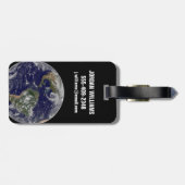 低圧システムを示す全地球。 ラゲッジタグ (裏面横)