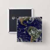 低圧システムを示す全地球。 缶バッジ (正面&裏面)