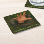 低地と高地 スクエアペーパーコースター (アングル)