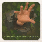 低地と高地 スクエアペーパーコースター (正面)