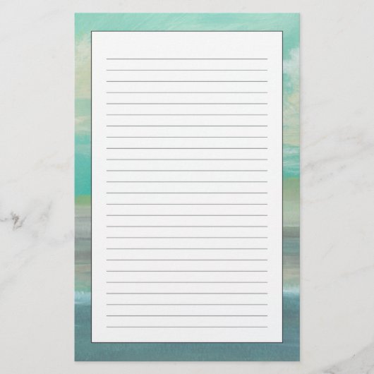 低地のビーチI 便箋 (正面)