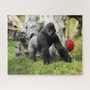 低地のsilverbackのゴリラ ジグソーパズル