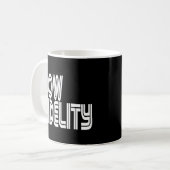低忠実度 コーヒーマグカップ (正面左)