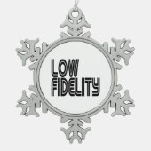 低忠実度 スノーフレークピューターオーナメント (正面)