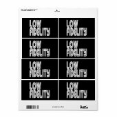 低忠実度 ラベル (フルシート)