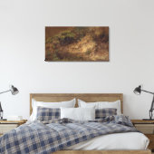 低成長、c.1821(ボード上の紙上の油) キャンバスプリント (インサイチュ (寝室))