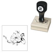 低木バラゴムのスタンプとインク ラバースタンプ (押印)